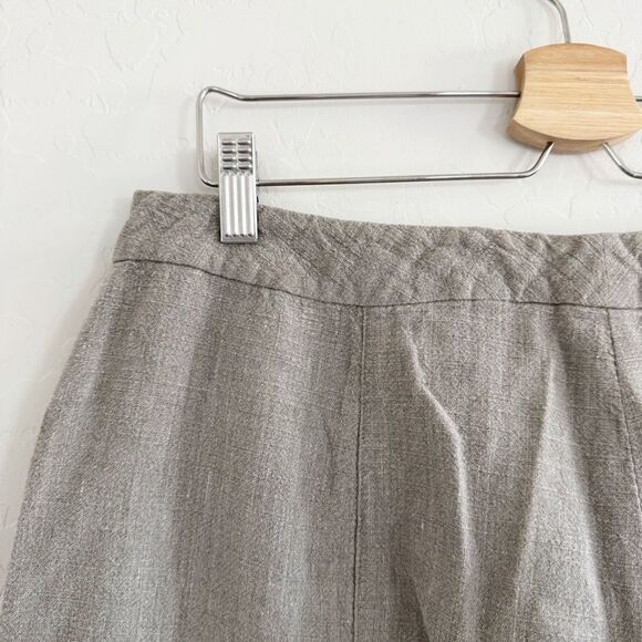 Eileen Fisher Organic Linen Wide Leg Crop Pant Size L - Picture 3 of 7